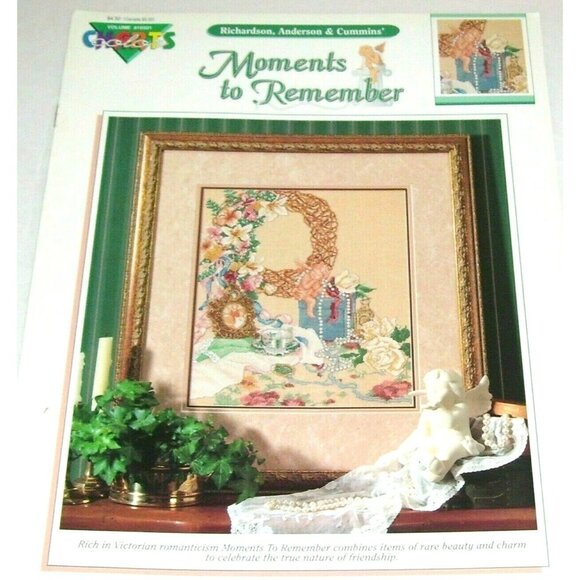 Cross Stitch Color Charts Moments To Remember Pattern Sampler 10501 Victorian - Picture 4 of 4